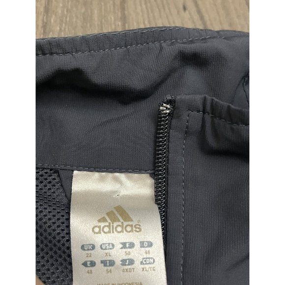 Adidas Windbreaker Jacket Womens Large Gray Full Zip Vented Running - Picture 6 of 8